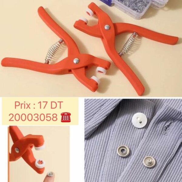 MINI CLAMP TOOL METAL SWING BUTTONS WITH 100 BUTTONS