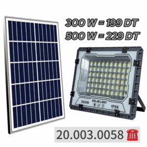 projecteur solaire 300 W/500W